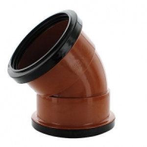 Wickes 110mm Terracotta Drain 45 Deg Double Socket Bend £7.49