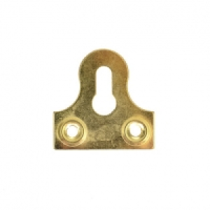Wickes Glass Plate Slotted Brass 33mm 10 Pack £6.49