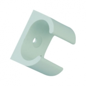 Wickes  Wickes Oval Conduit Clip White 16mm 5 Pack