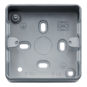 MK Grid Bo x 1 Gang with Knockouts &pound;2.19
