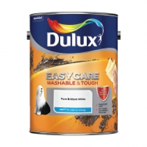 Dulux Easycare Matt Paint Pure Brilliant White 5L £31.49