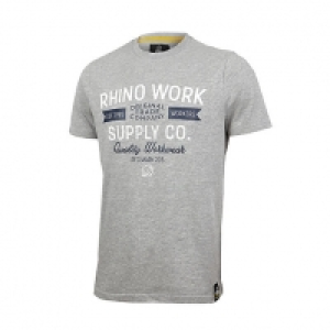 Rhino Workwear T-shirt Grey Medium £6.49