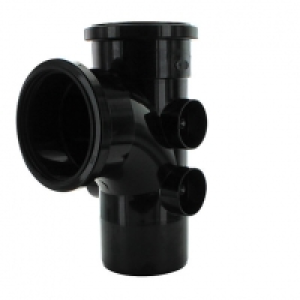 Wickes 110mm Black Soil Pipe 92.5 Deg Branch £12.99