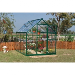 Palram Harmony Green Greenhouse with Base 6x8