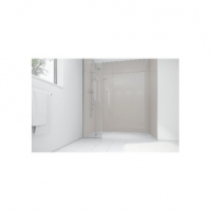 Wickes Sugar Acrylic 1700 x 900mm 2 Sided Shower Panel Kit