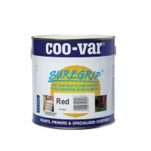 Coo-var Suregrip Anti-slip Floor Paint 2.5L Red £29.99