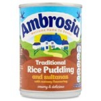 Morrisons  Ambrosia Traditional Rice Pudding and Sultana