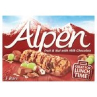 Morrisons  Alpen Milk Chocolate Fruit & Nut Bars