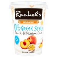 Morrisons  Rachels Organic 0% Fat Greek Style Peach & P