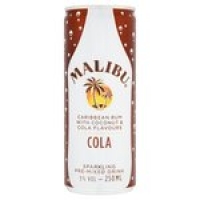 Morrisons  Malibu Caribbean Rum with Coconut & Cola