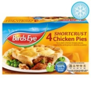 Birds Eye 4 Shortcrust Chicken Pies 620G £2.75