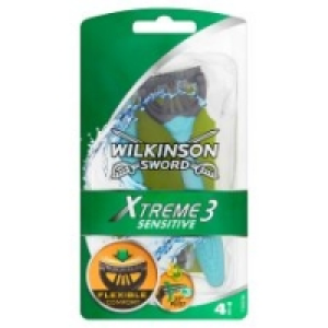 Wilkinson Sword Xtreme 3 Sensitive Razor 4 Pack £2.00