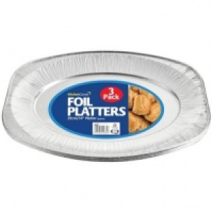 Foil Platters 14-inch 3 Pack £1.00