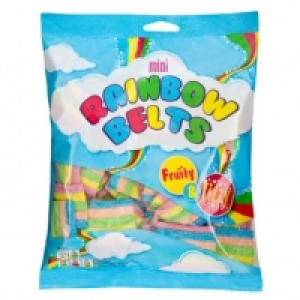 Mini Fizzy Rainbow Belts 350g £1.00