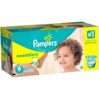 Walmart  Pampers Swaddlers Diapers, Size 6 (Choose Diaper Count)