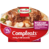Walmart  Hormel Compleats Meatloaf & Gravy with Mashed Potatoes, 9.0 