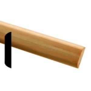 Wickes Pine D Shape Moulding FB1094 8x34x2400mm