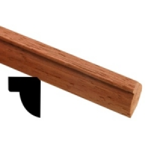 Wickes Dark Hardwood Glass Bead FB093 9x9x2400mm