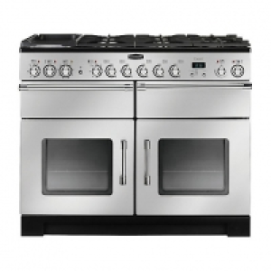 Rangemaster Excel 110 Dual Fuel Cooker Silver & Chrome £2,419.00
