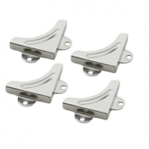 Wickes Mirror Corner Clips Nickel 4 Pack