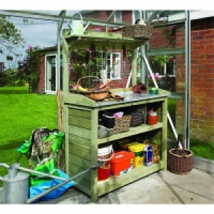 Rowlinson Potting Station Storage Unit 1620x1030x530mm Green £159.99