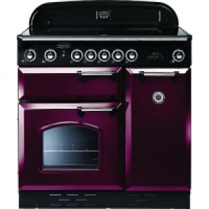 Rangemaster Classic 90 Gas Range Cooker Cranberry & Chrome