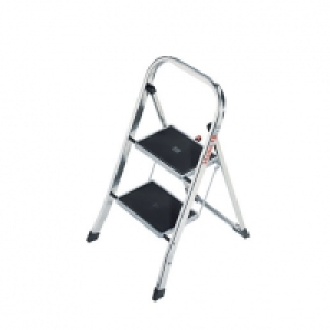 Hailo 2 Tread Step Stool with High Polish Finish