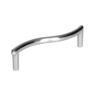 Wickes Wave Handles Brushed Nickel Finish 108mm 6 Pack