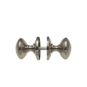 Wickes Victorian Mortice Knob Satin Nickel Finish