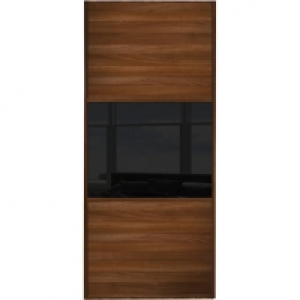 Wickes Sliding Wardrobe Door Silver Frame Mirror Panel Widel