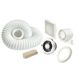 Manrose in Line Centrifugal Shower Lite Fan Kit Slcfdtc