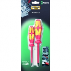 Wera MCB No.1 & No.2 VDE Pozi Screwdriver 2 Piece £9.99