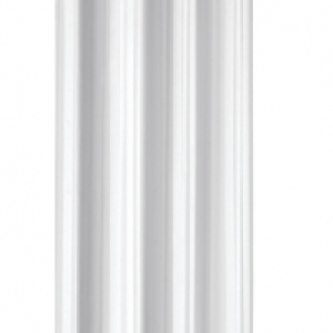 Croydex Stripe Hook N Hang Shower Curtain White