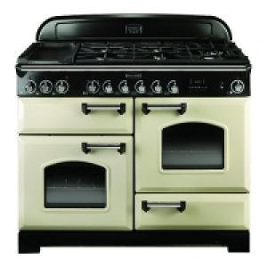 Rangemaster Classic Delux 110 Dual Fuel Cream & Brass
