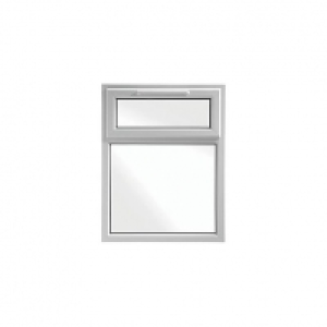 Wickes Upvc A Rated Casement Window White 905 x 1010mm Top H