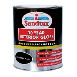 Sandtex 10 Year Exterior Gloss Charcoal Black 750ml £17.50