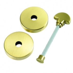 Urfic Escutcheon Bathroom Handle Solid Brass £7.99