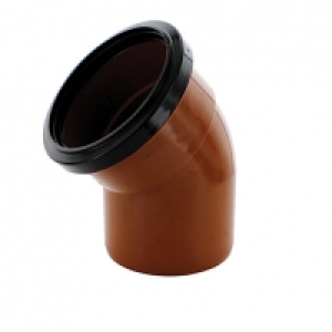 Wickes 110mm Terracotta Drain 45 Deg Single Socket Bend &pound;5.99
