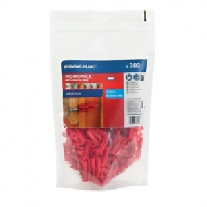 Rawlplug Uno Plug Only 6mm Red Pack 300 £4.79