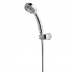 Wickes Shower Handset & Fixed Wall Bracket Kit Chrome £22.99