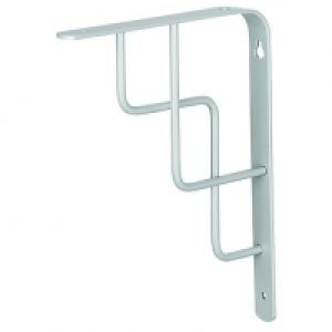 Wickes Decorative Bracket Silver Effect 230x180mm £4.49