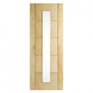Wickes  Wickes Thame Internal Glazed Door Oak Veneer 5 Panel 1981x76