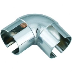 Wickes Chrome Handrail 90 Degree Elbow