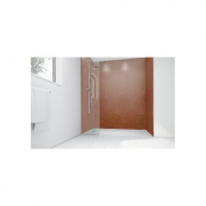 Wickes Red Pearl Gloss Laminate 900x900mm 2 sided Shower Pan