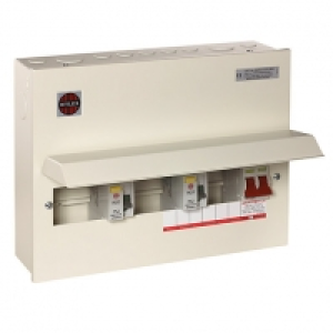 Wylex 10 Way Hi-integrity Unit 2 x 80A 30mA RCDs, 1 x 100A M