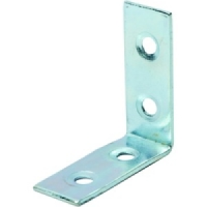 Wickes 38mm Zinc Plated Angle Bracket Pack 4