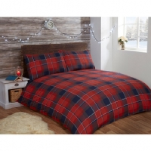 Brushed Cotton Check King Duvet Set £9.99