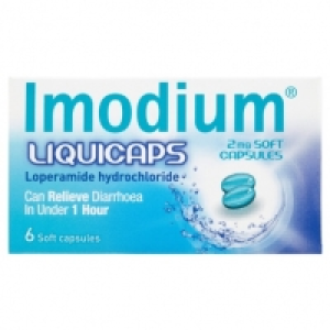 Immodium Liquicaps 2mg 6pk &pound;1.99