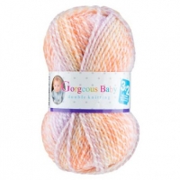 Poundland  Double Knit Yarn Gorgeous Baby Orange Mix 50g