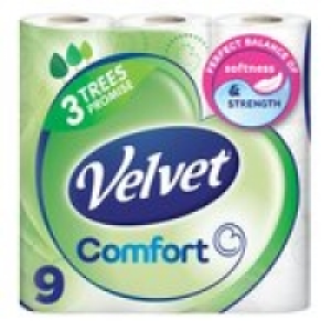 Velvet Comfort Toilet Tissue £3.00